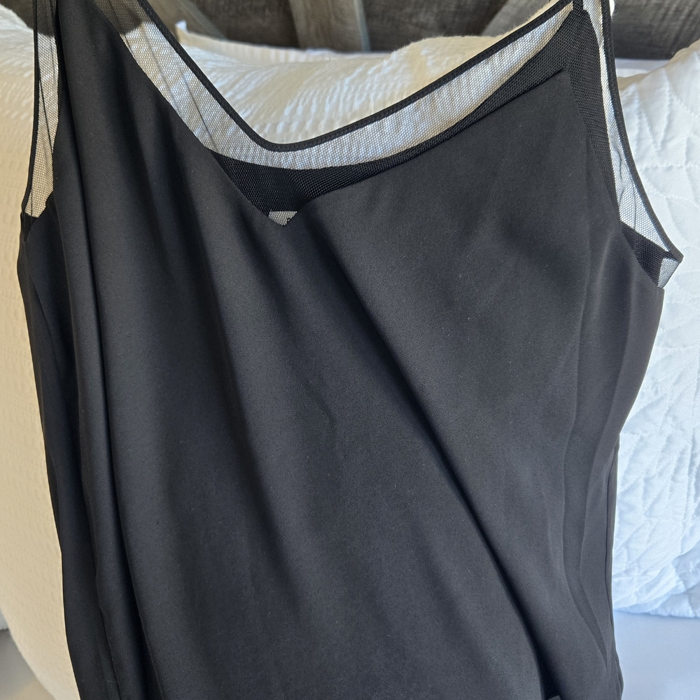 Babaton Black Mesh Camisole Top